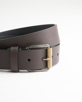 Leyva Cowhide Hammered Leather Belt Brown 