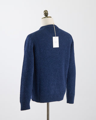 Gallia Plush Comfy Ribbed Sweater Blue 127