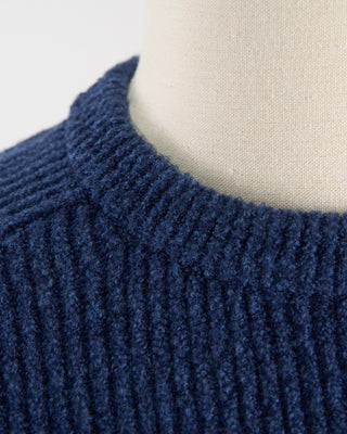 Gallia Plush Comfy Ribbed Sweater Blue 130