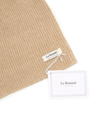 Le Bonnet Lambswool  Caregora Toque Sand 2 5626