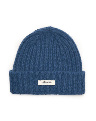 Le Bonnet Chunky Logo Lambswool  Caregora Toque Steel 5637