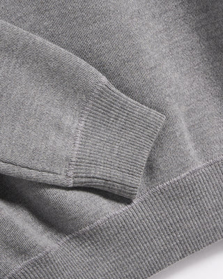 Gallia Dense Merino Wool Jersey Athletic Crewneck Heather Grey 7 5428