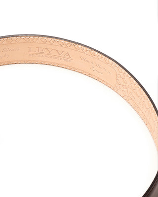 Leyva Feather Edge Cognac Leather Dress Belt Cognac 6 5603