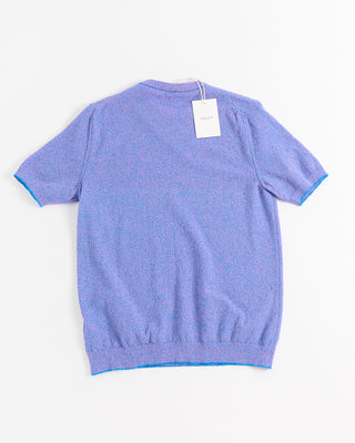 Gallia Snow Fil A Fil Knit T Shirt Blue 1 1