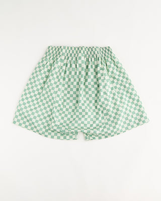 Pockies Green Checkered Cotton Boxers With Pockets Green 3 1534
