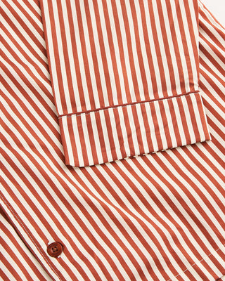 Pockies Terracotta Striped Pyjama Shirt Terracotta 4 1548
