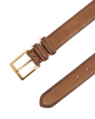 Leyva Burnished Edge Nubuck Belt Tan 10333