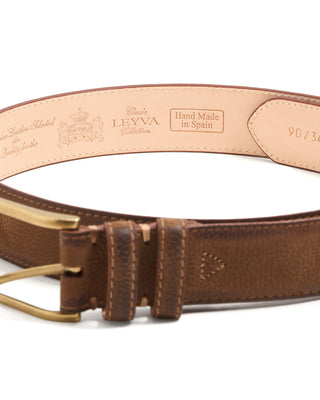 Leyva Burnished Edge Nubuck Belt Tan 12 10341
