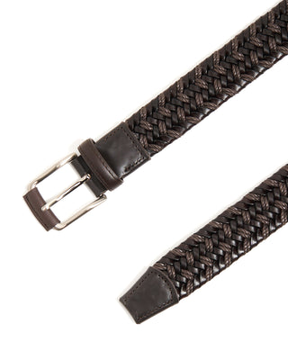 Leyva Cerato Stretch Tubular Braided Belt Chocolate 10327