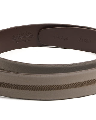 Leyva Nubuck Centre Inlay Belt Taupe 4 10361