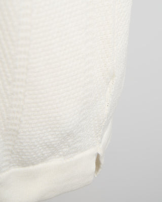 Gallia Farry Multi Links Short Sleeve Knit Overshirt Cream 1640