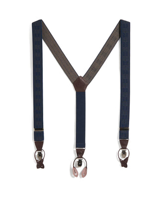 Navy Elastic Suspenders