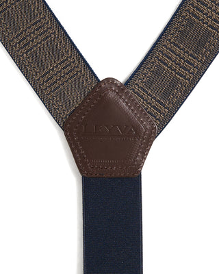 Leyva Navy Elastic Suspenders Navy 1 10428