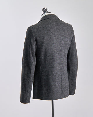 Prince Of Wales Stretch Knit Sweater Jacket