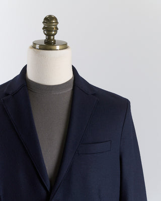 Harris Wharf London Superfine Merino Stretch Knit Sweater Blazer Navy 2672 2