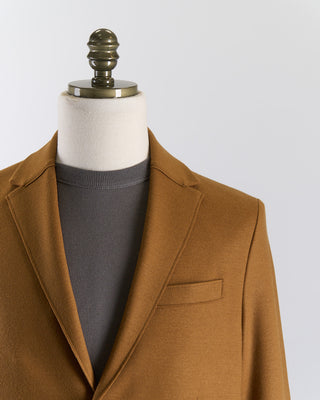 Harris Wharf London Superfine Merino Stretch Knit Sweater Blazer Toffee 2672 4