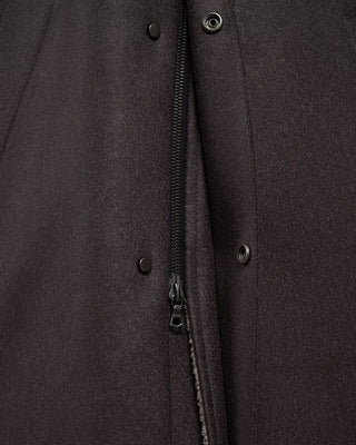 Harris Wharf London Pressed Wool  Boucle Parka Graphite 8 2269
