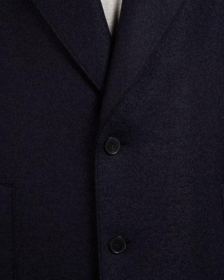 Harris Wharf London Pressed Wool Top Coat Navy 4 2277
