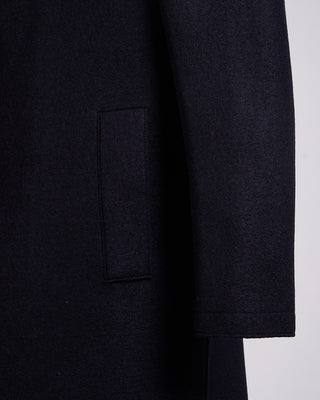 Harris Wharf London Pressed Wool Top Coat Navy 6 2276