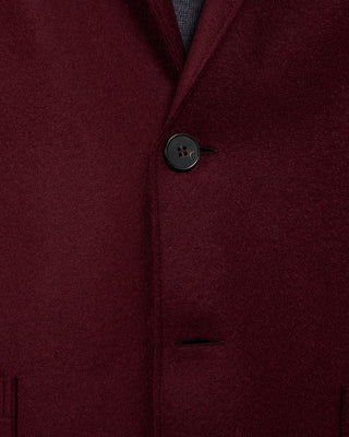 Harris Wharf London Pressed Wool Light Sweater Blazer Burgundy 1 2236