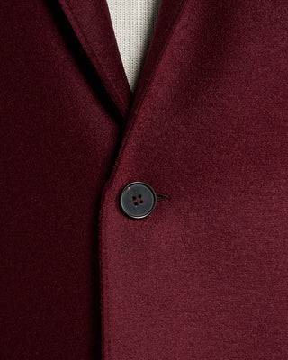 Harris Wharf London Pressed Wool Light Sweater Blazer Burgundy 5 6490