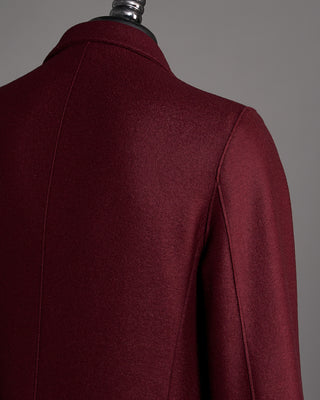 Harris Wharf London Pressed Wool Light Sweater Blazer Burgundy 6493