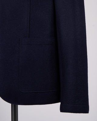 Harris Wharf London Pressed Wool Light Sweater Blazer Navy 2 2228