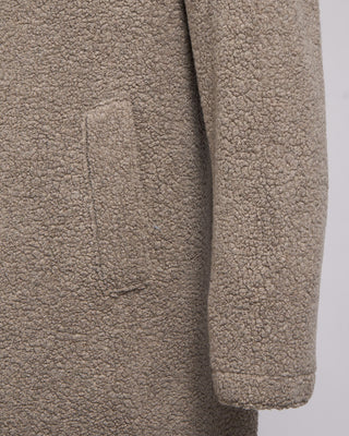 Harris Wharf London Boucle Mac Top Coat Taupe 8 2411