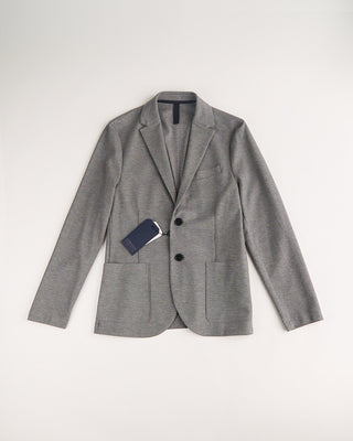 Harris Wharf London Loro Piana Fabric Honeycomb Blazer Grey 1 1172