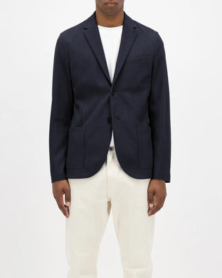 Harris Wharf London Loro Piana Fabric Honeycomb Blazer Navy 2