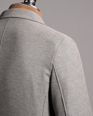 Harris Wharf London Loro Piana Fabric Honeycomb Blazer Grey 10 9969
