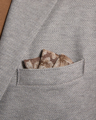 Harris Wharf London Loro Piana Fabric Honeycomb Blazer Grey 8 9967