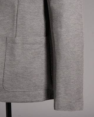 Harris Wharf London Loro Piana Fabric Honeycomb Blazer Grey 9 9968