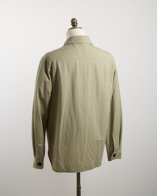 Harris Wharf London Rayon Shirt Jacket Sage 1317