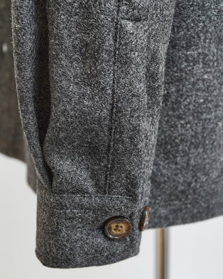 Portuguese Flannel Grey Woolen Field Jacket Grey  2