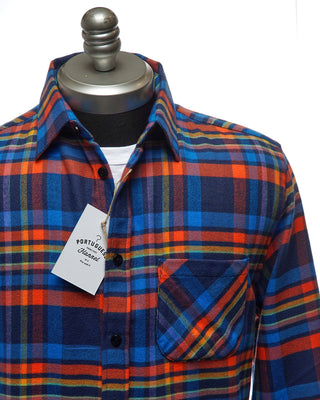 Portuguese Flannel Basti Check Flannel Shirt Multi  2