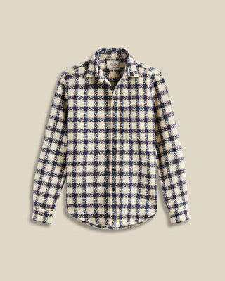 Portuguese Flannel Wool Burgo Overshirt Cream 1