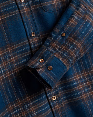 Portuguese Flannel Bossa Check Flannel Shirt Teal 2