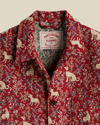 Portuguese Flannel Hall Tapestry Labura Shirt Jacket Red 3