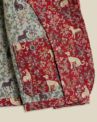 Portuguese Flannel Hall Tapestry Labura Shirt Jacket Red 4