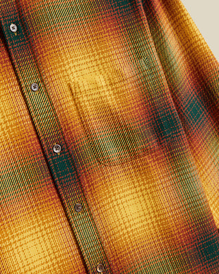 Portuguese Flannel Harvest Check Flannel Shirt Yellow 3