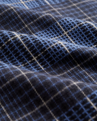 Portuguese Flannel 3D Jacquard Jolla Full Zip Overshirt Blue 5
