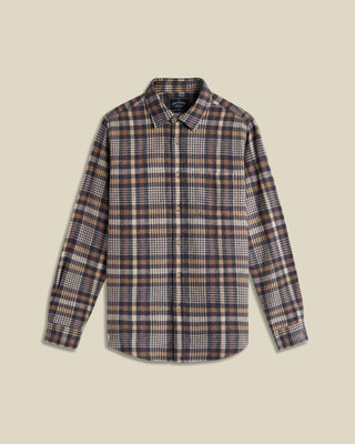 Portuguese Flannel Manta Lofty Flannel Shirt Grey  Tan 1