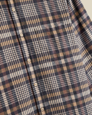 Portuguese Flannel Manta Lofty Flannel Shirt Grey  Tan 4