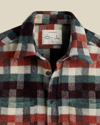 Portuguese Flannel Wool La Paz Collab Chunky Overshirt Multi 4