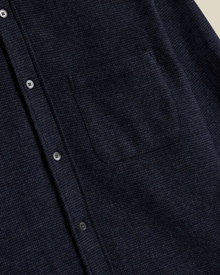 Portuguese Flannel Neat sounds Flannel Shirt Navy 3