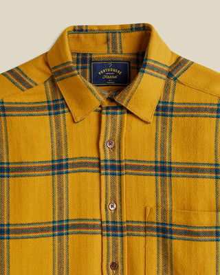 Portuguese Flannel Standard Yellow Plaid Flannel Shirt Yellow 2