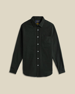 Portuguese Flannel Forest Green Teca 2.0 Cotton Flannel Shirt Green 1