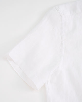 Portuguese Flannel 100% Linen White Short Sleeve Shirt White 1 3