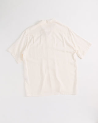 Portuguese Flannel Modal Dot Jacquard Camp Collar Shirt Cream 1 1